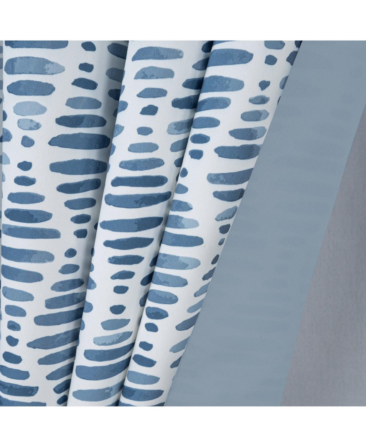 Olivia Gray 100% Polyester 190 Gsm Eloise Reversible Blackout Grommet Curtain Panel