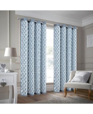 100% Polyester 190 GSM Eloise Reversible Blackout Grommet Curtain Panel