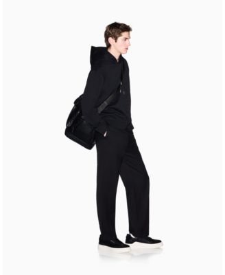 Men's Jacquard Allover Print Logo Hoodie