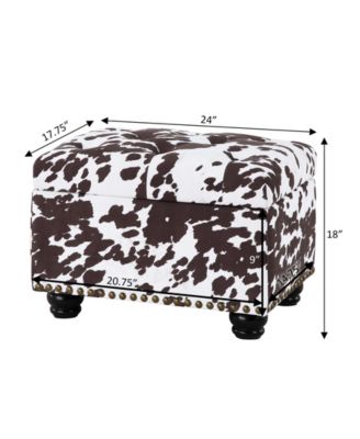 17.75" Designs4Comfort 5th Avenue Storage Ottoman