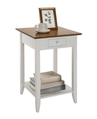 18" Wood Heritage 1 Drawer End Table