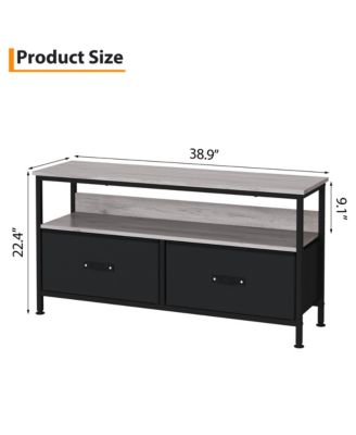 50 Dresser-Style TV Stand, Compact Living Room Entertainment Center with 2 Drawers