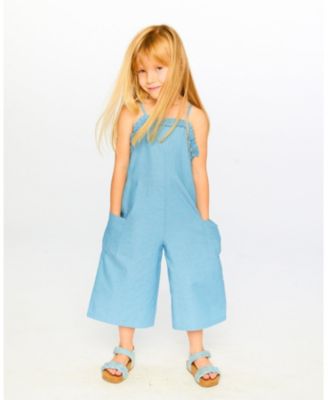 Big Girls Chambray Jumpsuit