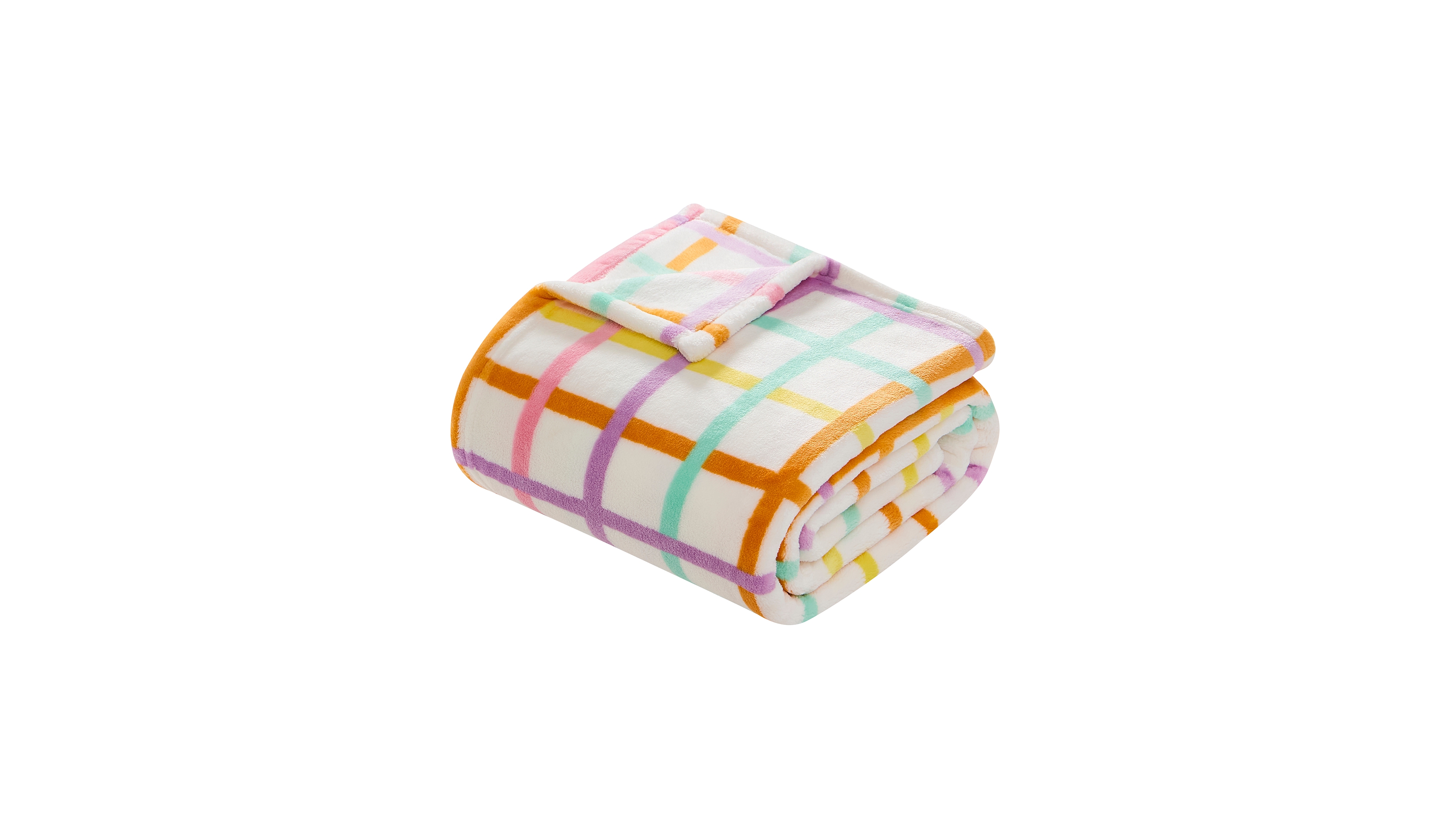 Hallmark Chromatic Grid Plush Throw, 50" x 70"