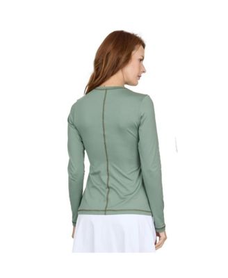 Plus Size UV Colors Long Sleeve Tennis Shirt