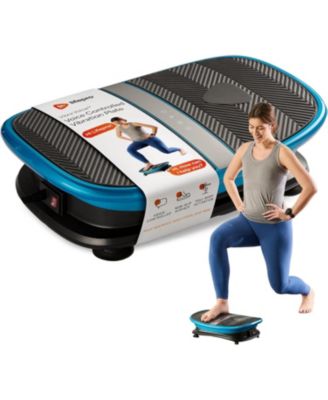 Voice Controlled Vibration Plate – Ergonomic Curved Platform with Remote Watch for Lymphatic Drainage, Muscle Relaxation, Recovery & Fitness