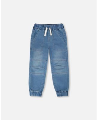 Toddler Boys Stretch French Terry Denim Jogger