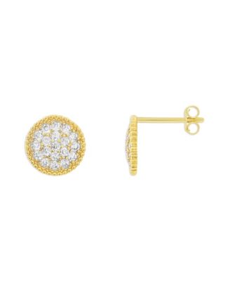 Round Pave CZ Studs