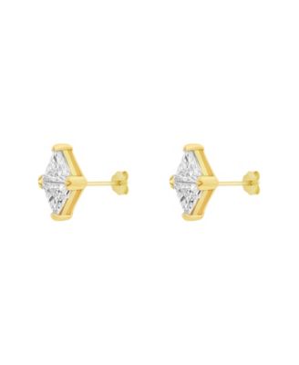 Duo Triangle CZ Studs