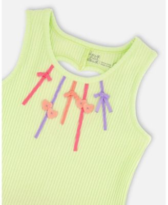 Toddler Girls Sleeveless Bi-Material Dress