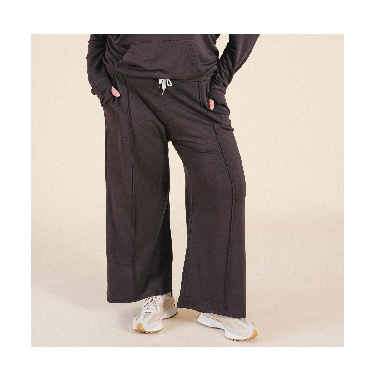 Poplinen Plus Betty Modal Wide Leg Pant