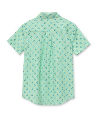 Boys Short Sleeve Button Down Performance Shirt