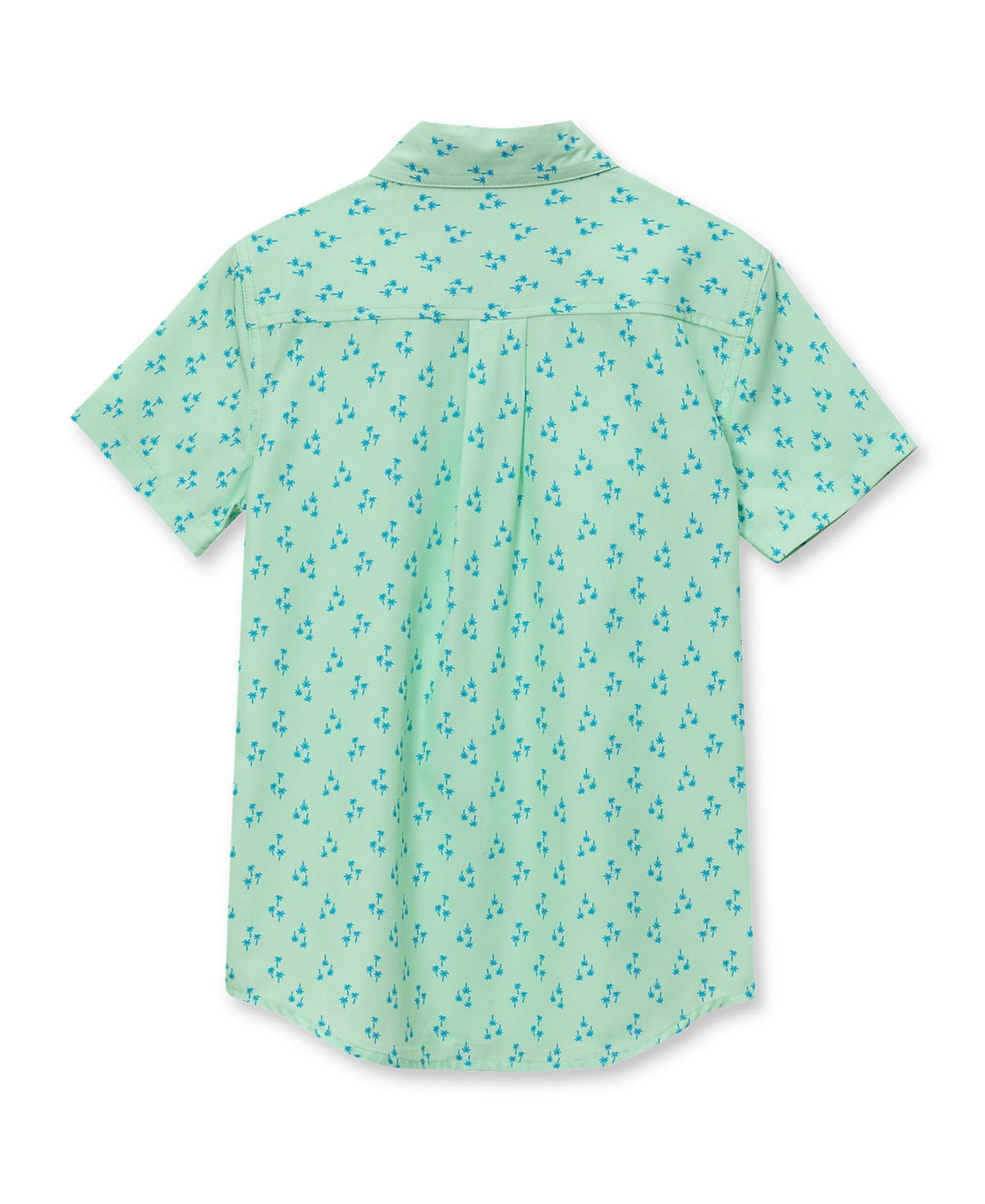Lands' End Boys Short Sleeve Button Down Performance Shirt