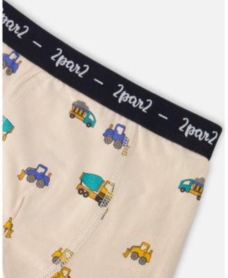 Toddler Cotton Printed Adventure Boxers Pack Of 3