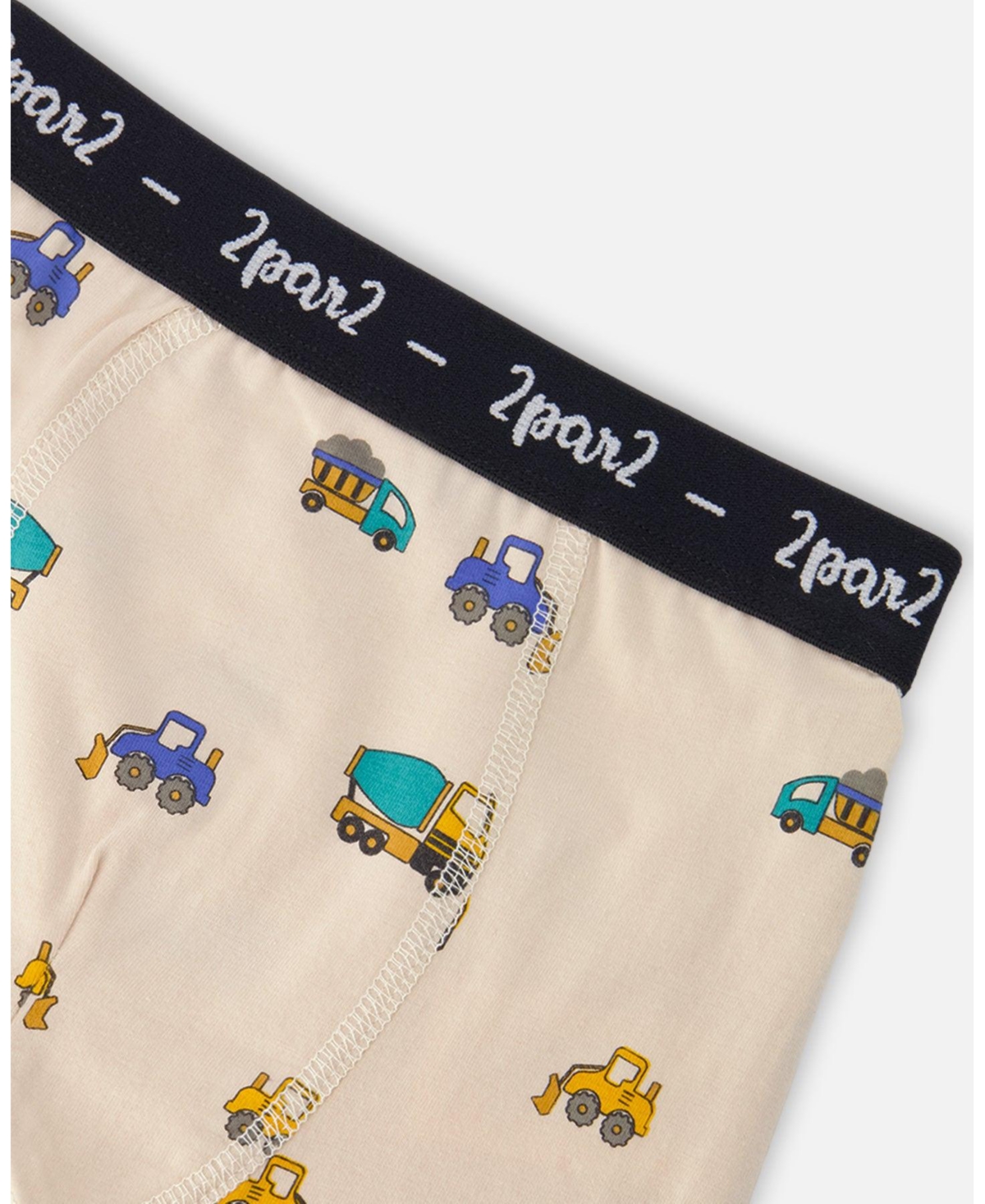 Deux par Toddler Cotton Printed Adventure Boxers Pack Of 3