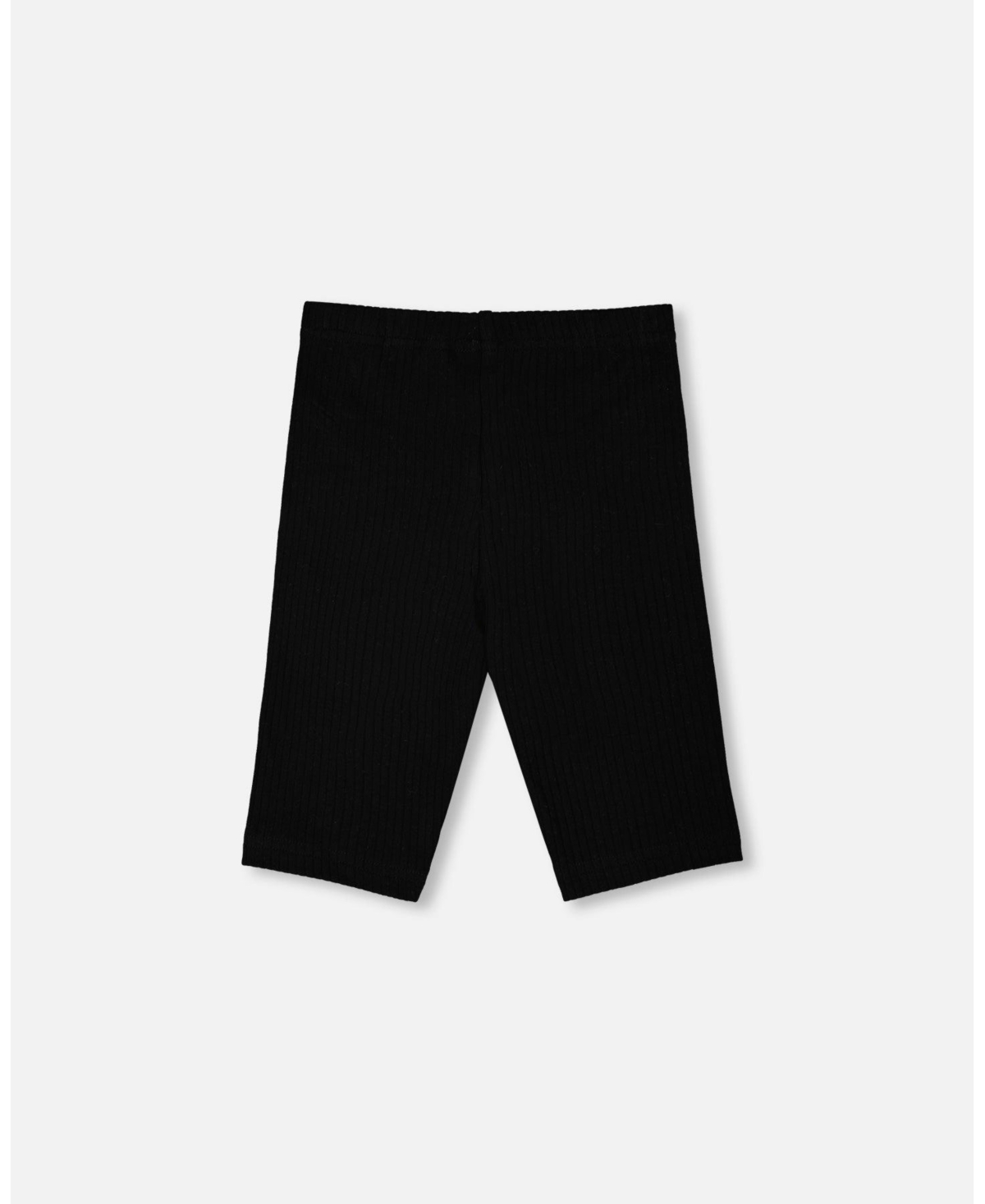 Deux par Toddler Girls Rib Biker Leggings