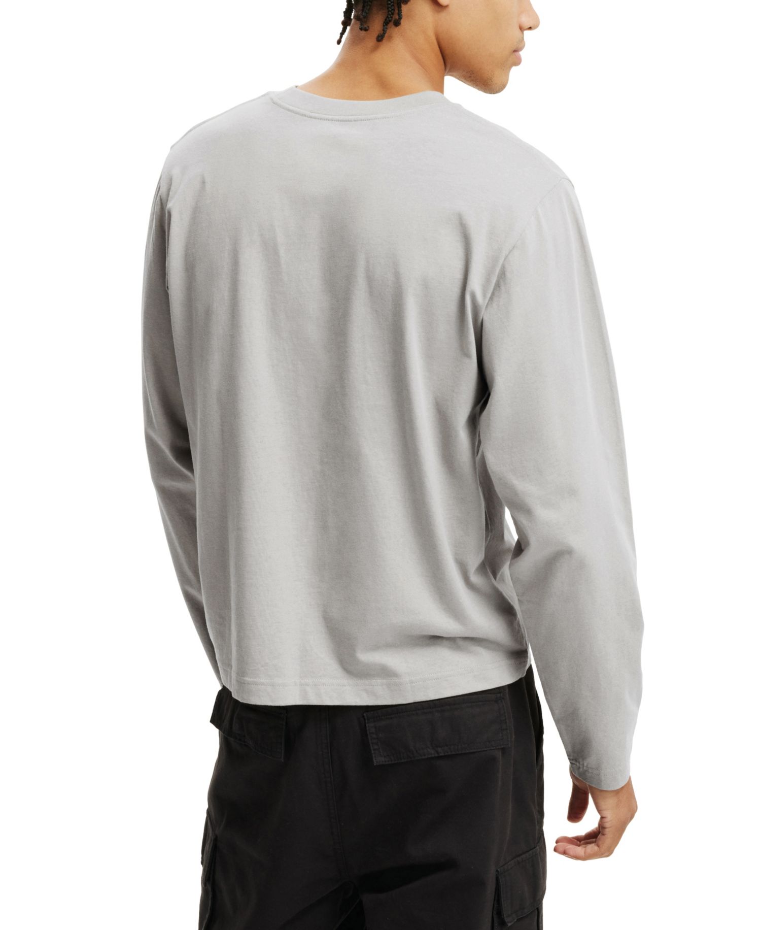 Men's Cropped Fit Long Sleeve T-Shirt