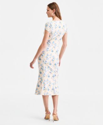 Women's Teodolin Floral Sweetheart Midi Dress