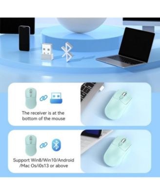 Rechargeable Dual-Mode Wireless Mouse, Minimalist Design, Easy to Use, Universal for Laptops, Ideal for Office, Home & Travel