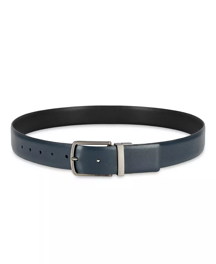 35MM Men's Reversible Saffiano Leather Belt - thumbnail 5
