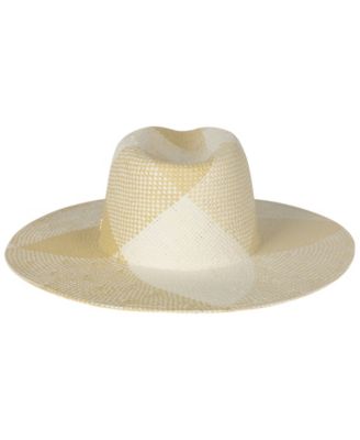 Plaid Weave Fedora Sun Hat