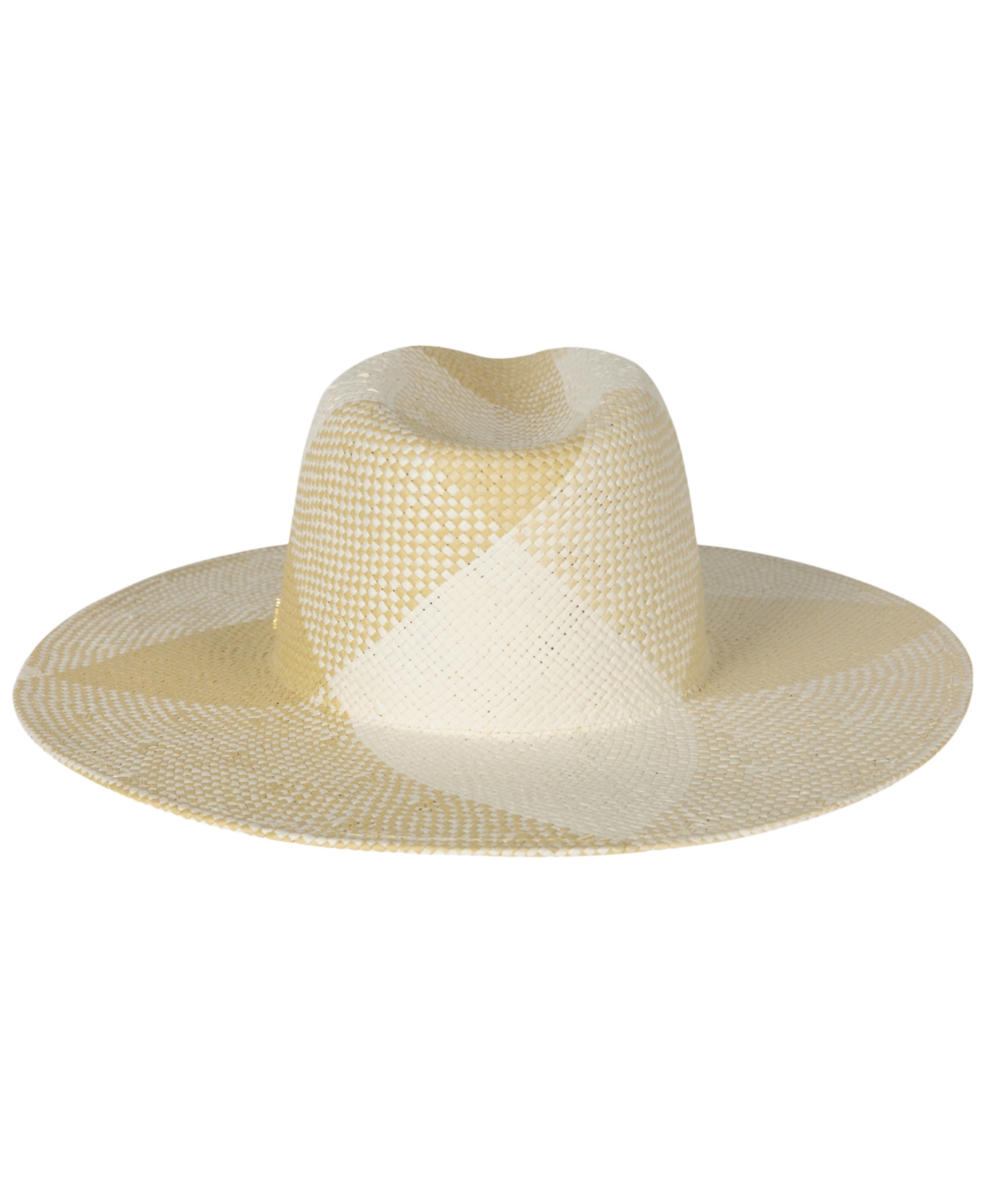 Lauren Ralph Lauren Plaid Weave Fedora Sun Hat