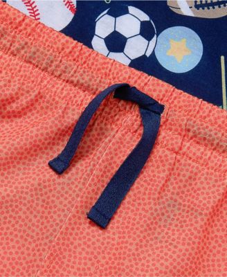 Big Boys Short Sleeve Tee and Shorts Pajama Set