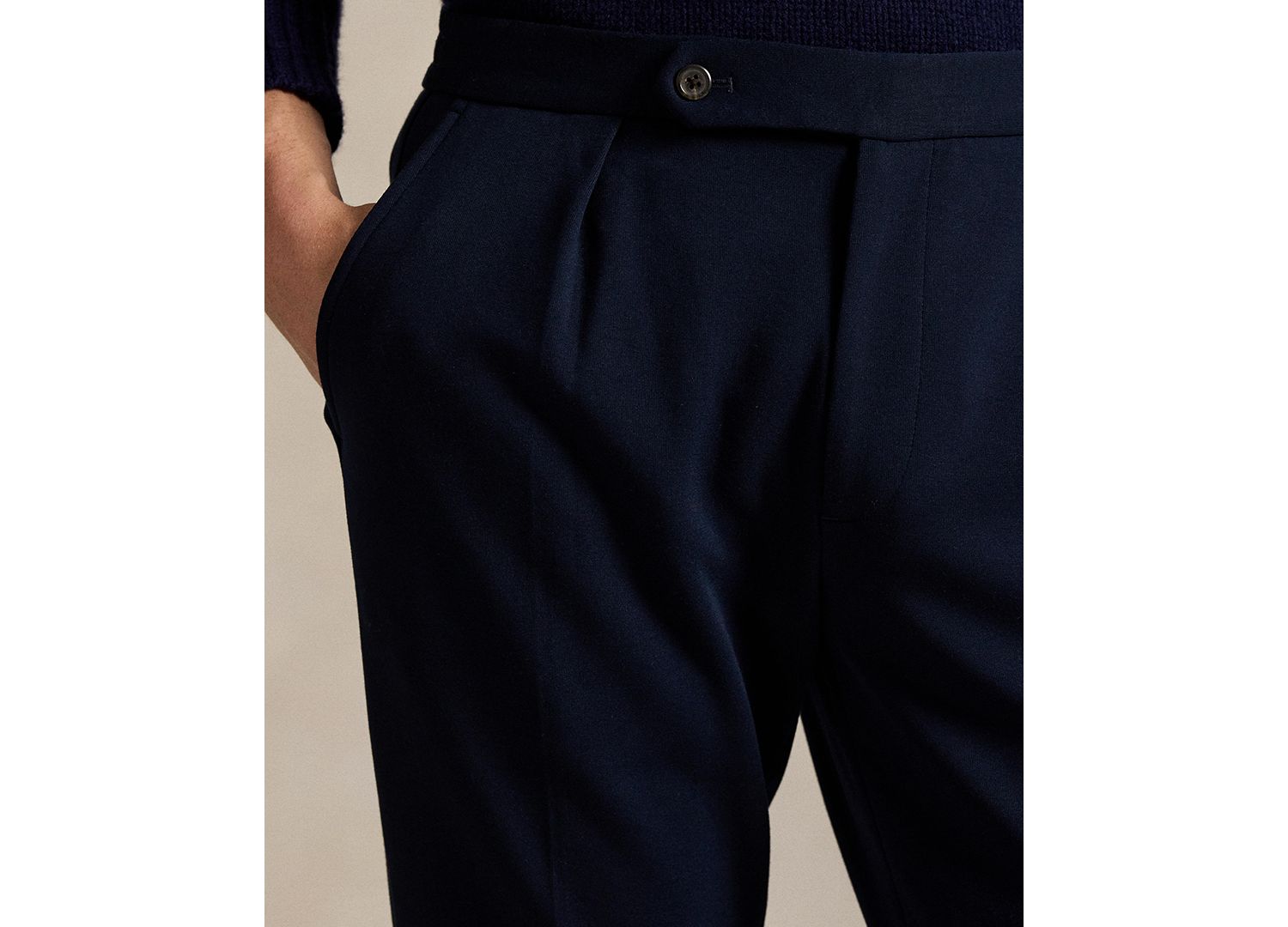 Men's Double-Knit Suit Trouser Pants