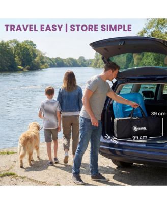 8FT Inflatable Water Hammock Floating Ring Dock Platform,