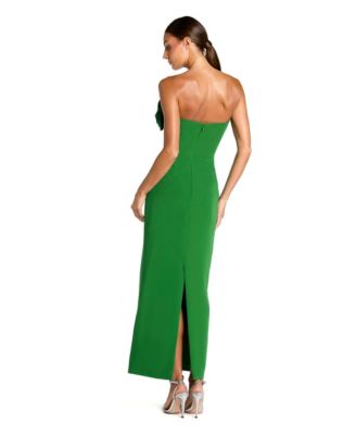 Women's Crepe Strapless Midi Dress