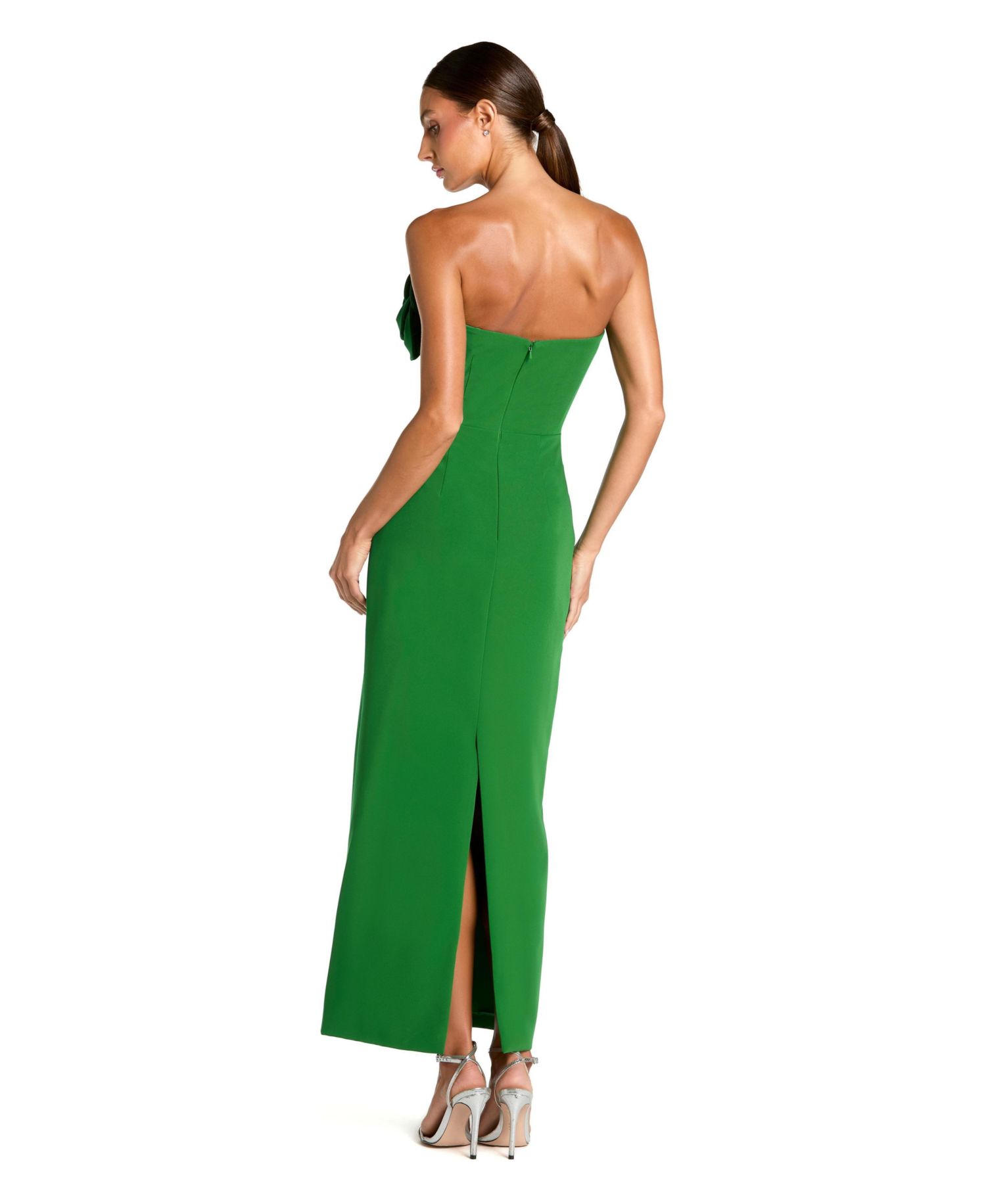 Women's Crepe Strapless Midi Dress