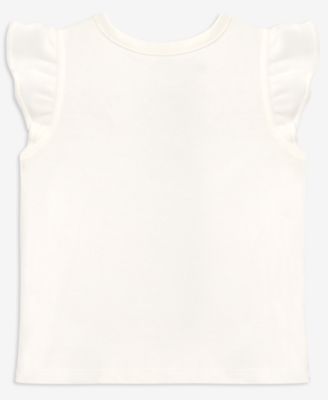 Toddler Girls' 2T-4T Mix & Match Strawberry Flutter-Sleeve Top