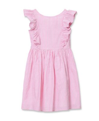 Girls Short Sleeve Seersucker Dress