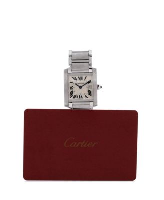 Tank Francaise Quartz Watch in Stainless Steel 25mm