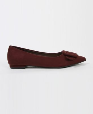Womens Rhianna Pointed Skimmer Flat