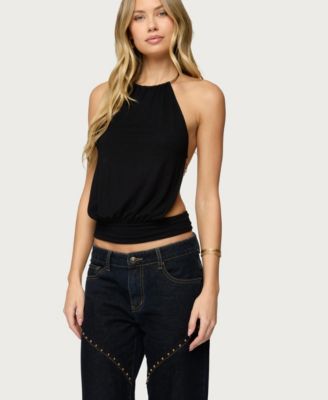 Women's Damarey Chain Backless Halter Top