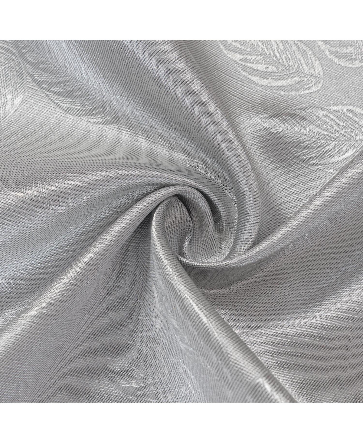 Olivia Gray 100% Polyester 200 Gsm Arlo Embossed Blackout Grommet Curtain Panel 54" x 84"