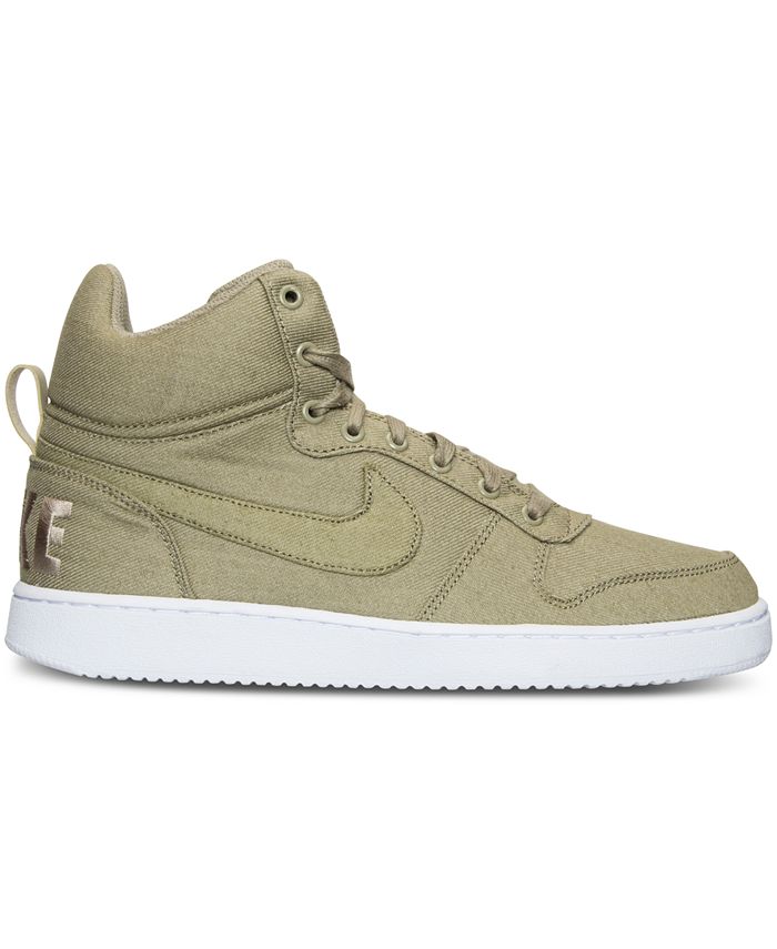 Nike Men's Court Borough Mid Premium Casual Sneakers from Finish Line ...