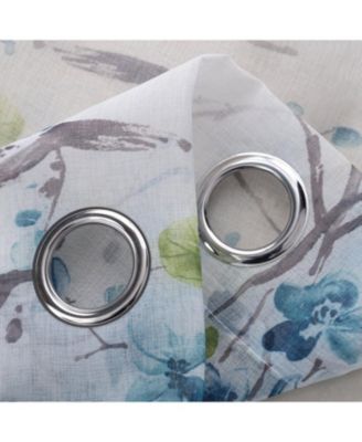 100% Polyester Aiden Printed Textured Grommet Curtain Panel