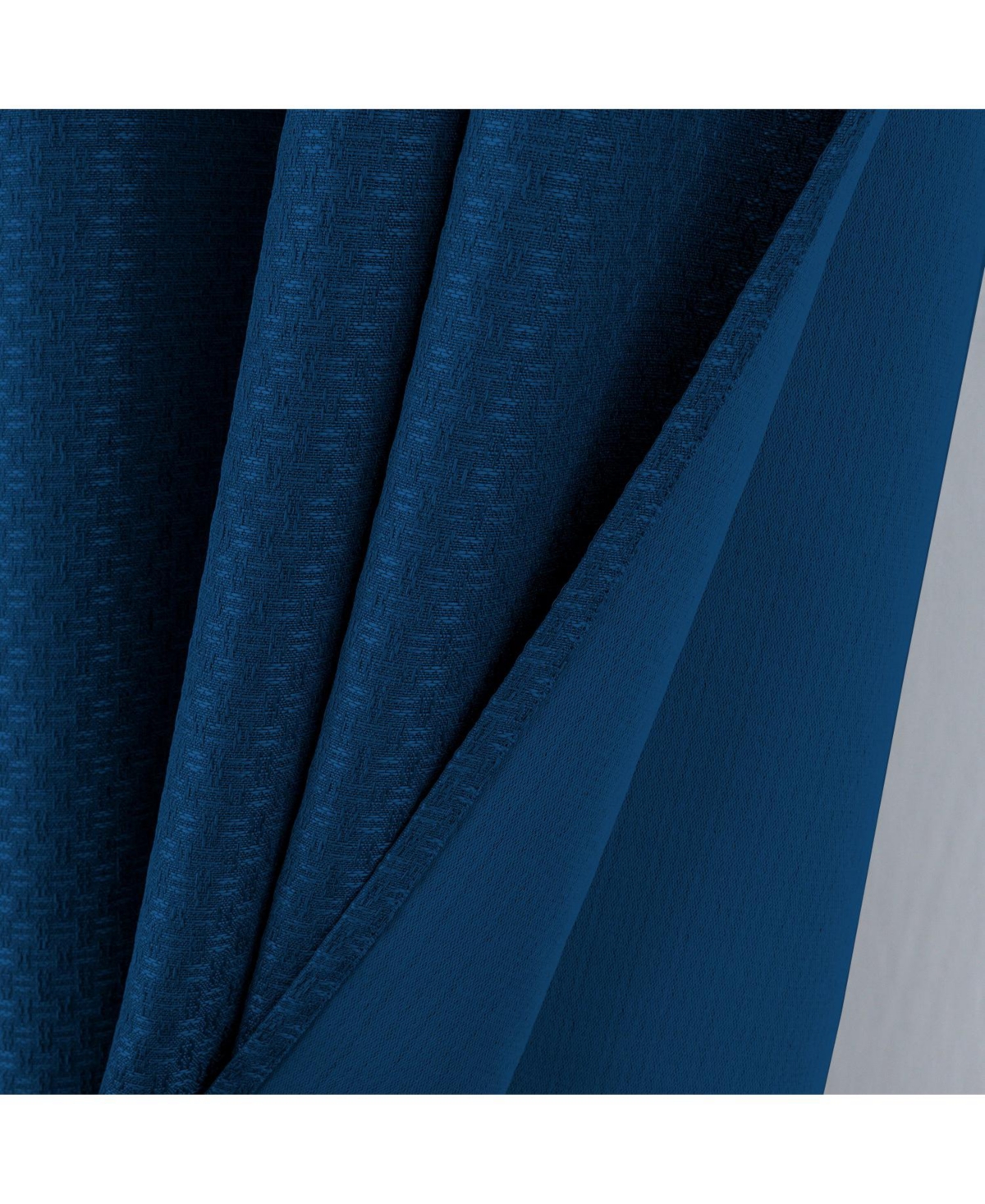 Olivia Gray 100% Polyester 250 Gsm Basket Weave Ian Luxury Jacquard Blackout Grommet Curtain Panel