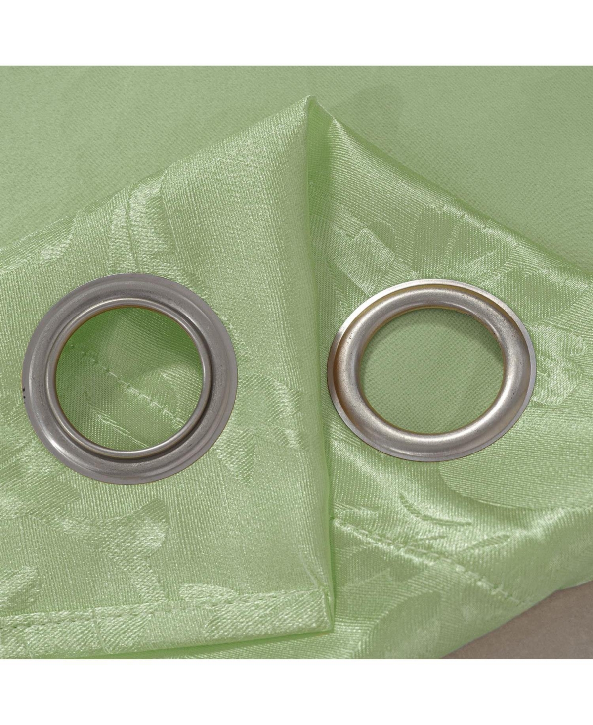 Olivia Gray 100% Polyester Aiden Printed Textured Grommet Curtain Panel