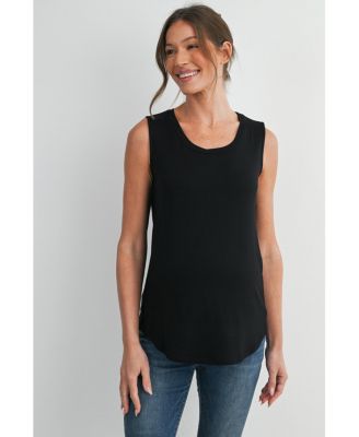 Maternity Nursing Scoop-Neck Sleeveless Tank Top