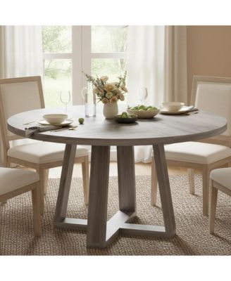 Round Dining Table – 47-inch Kitchen and Dining Room Table, Perfect for Modern Dining Spaces.