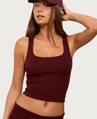 Women's Linda Ribbed Scoop Neck Tank Top