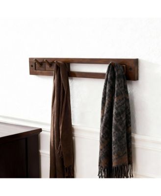 Wall-Mounted Coat Rack with 4 Hooks, High-Load Capacity, Adjustable Storage