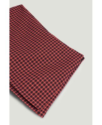 Women's Checked High-Rise Mini Skort