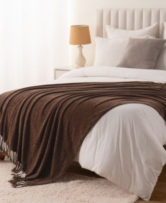 Fringe Tassels Chenille Throw, 50" x 60"