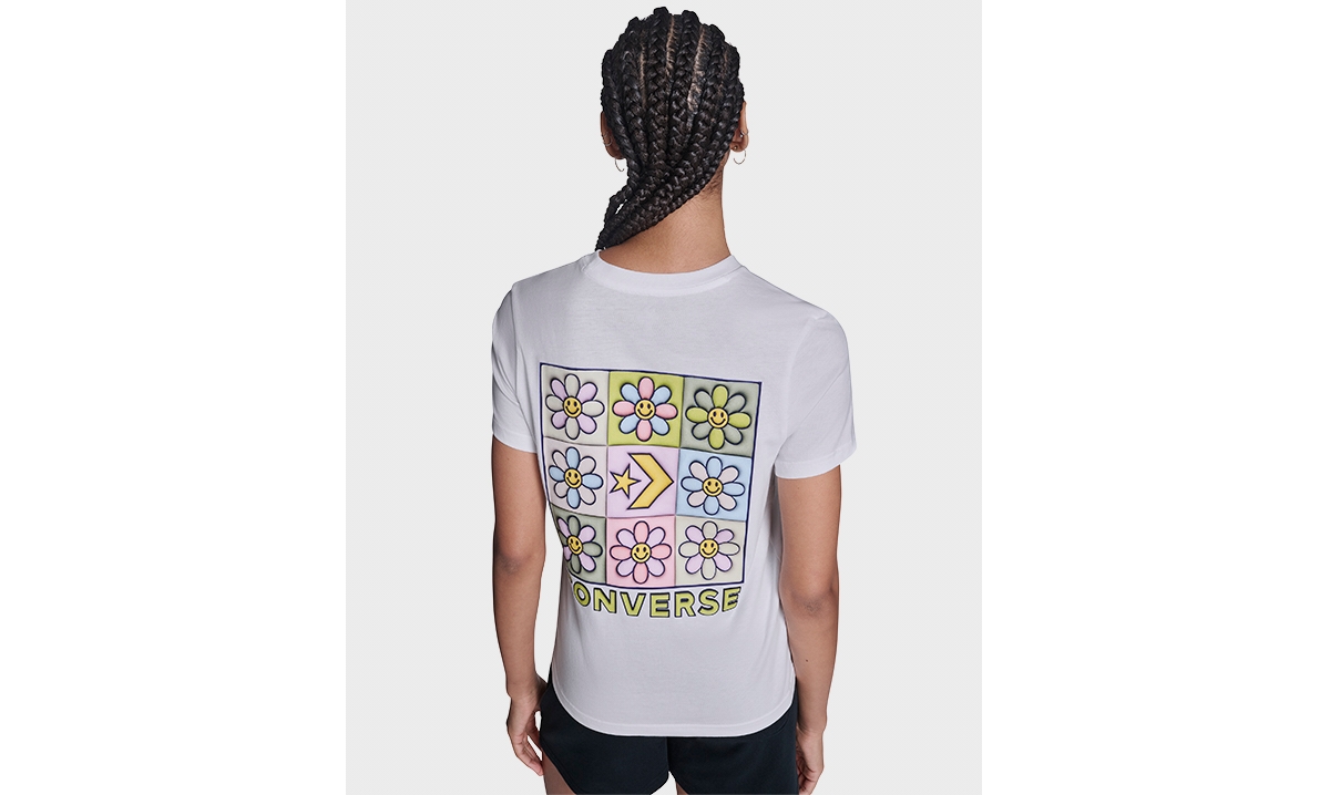 Converse Women's Flower Grid T-Shirt