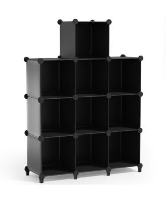 10-Cube Storage Organizer Cubby Shelf for Closet, Toys, Books, and More Space-Saving Bookshelf for Bedroom, Living Room, or Office