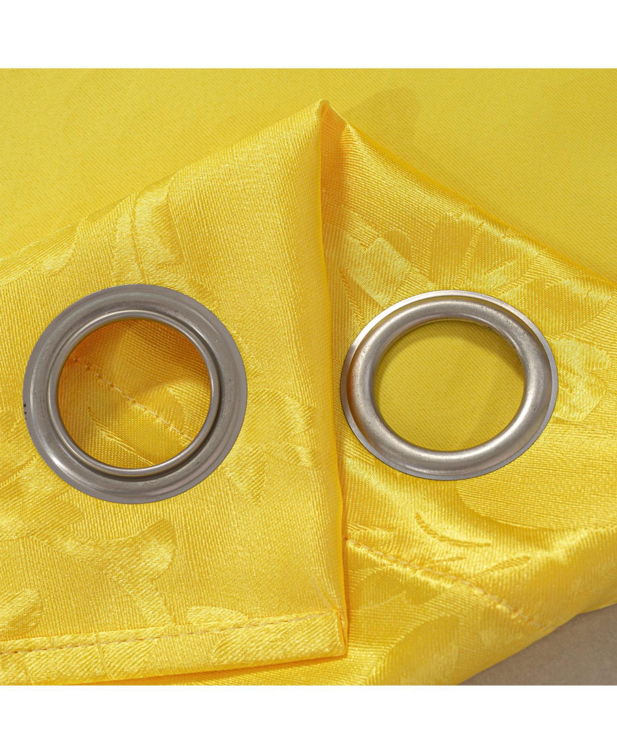 Olivia Gray 100% Polyester 200 Gsm Dyson Embossed Blackout Grommet Curtain Panel 54" x 90"